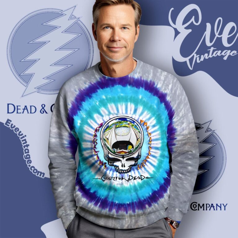 Grateful Dead 1990 Shoreline Amphitheatre Tie dye Sweatshirt Grateful Dead 1990 Shoreline Amphitheatre Tie dye Sweatshirt