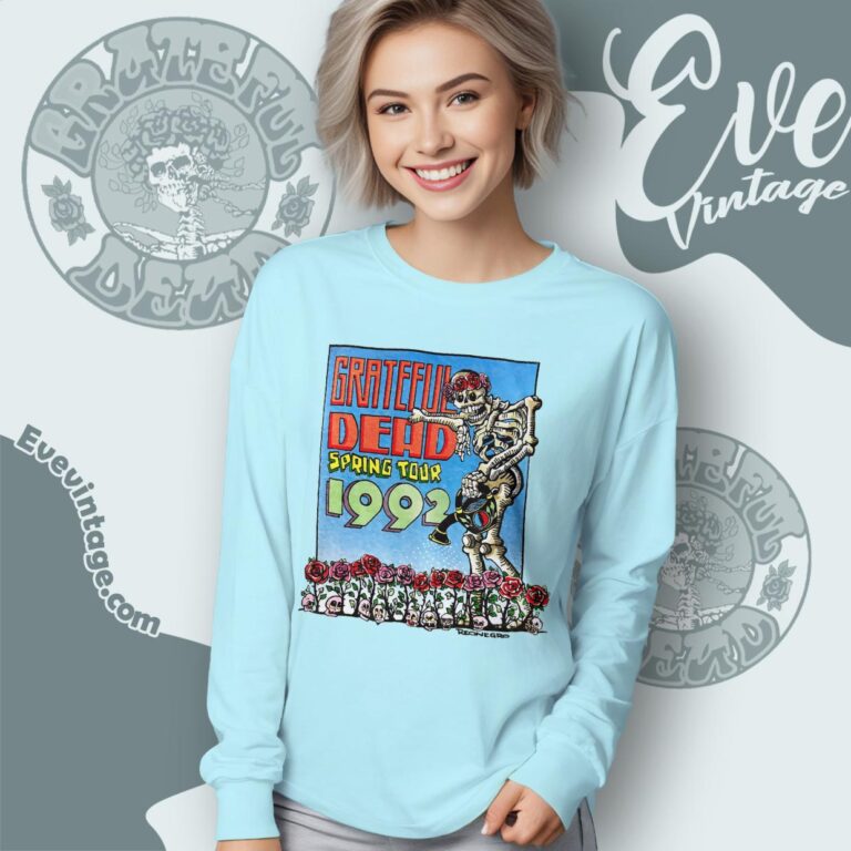 Grateful Dead 1992 Spring Tour Shirt Long Sleeve Tee Grateful Dead 1992 Spring Tour Shirt Long Sleeve Tee