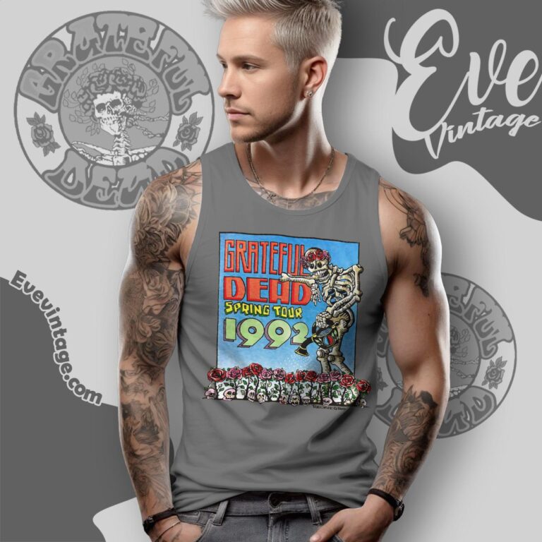 Grateful Dead 1992 Spring Tour Shirt Tank Top Racerback Grateful Dead 1992 Spring Tour Shirt Tank Top Racerback
