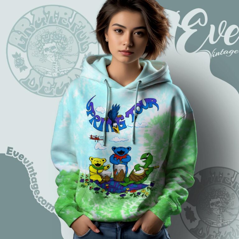 Grateful Dead 1992 Spring Tour Tie dye Hoodie Grateful Dead 1992 Spring Tour Tie dye Hoodie