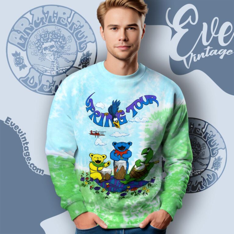Grateful Dead 1992 Spring Tour Tie dye Sweatshirt Grateful Dead 1992 Spring Tour Tie dye Sweatshirt