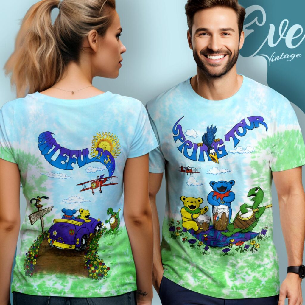 Grateful Dead 1992 Spring Tour Tie-dye