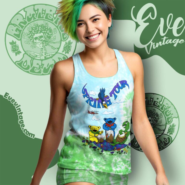 Grateful Dead 1992 Spring Tour Tie dye Tank top Grateful Dead 1992 Spring Tour Tie dye Tank top