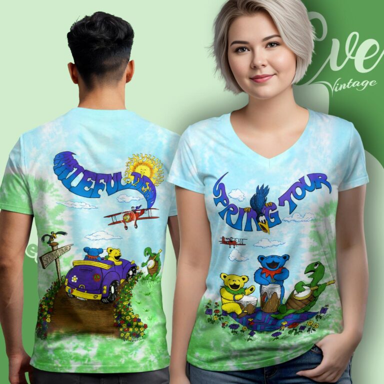 Grateful Dead 1992 Spring Tour Tie dye V neck Grateful Dead 1992 Spring Tour Tie dye V neck