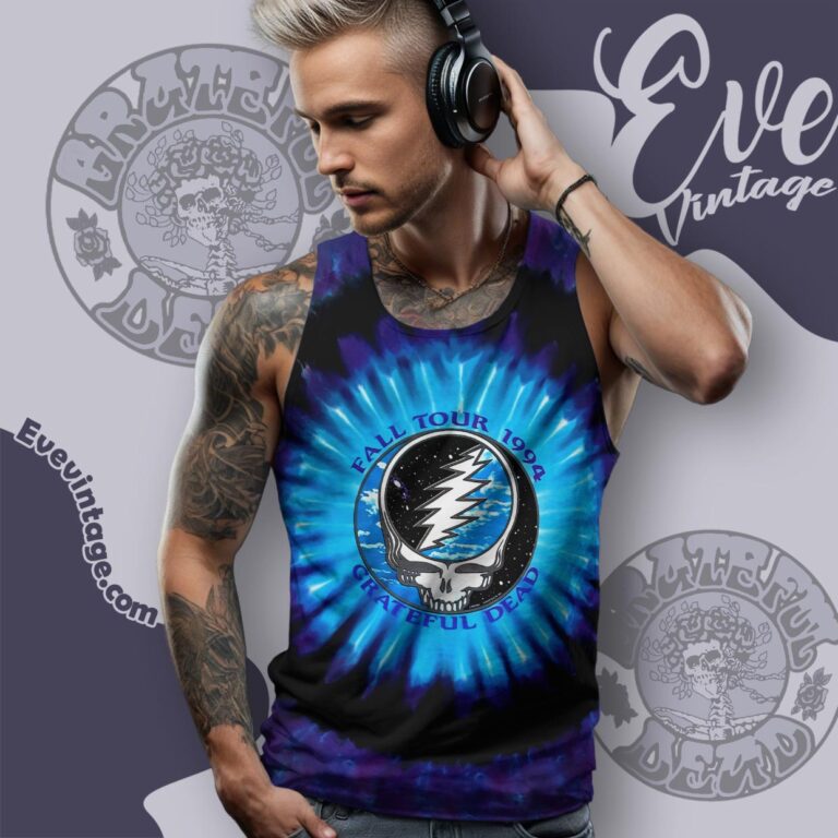 Grateful Dead 1994 Fall Tour Tie dye Tank Top Racerback Grateful Dead 1994 Fall Tour Tie dye Tank Top Racerback