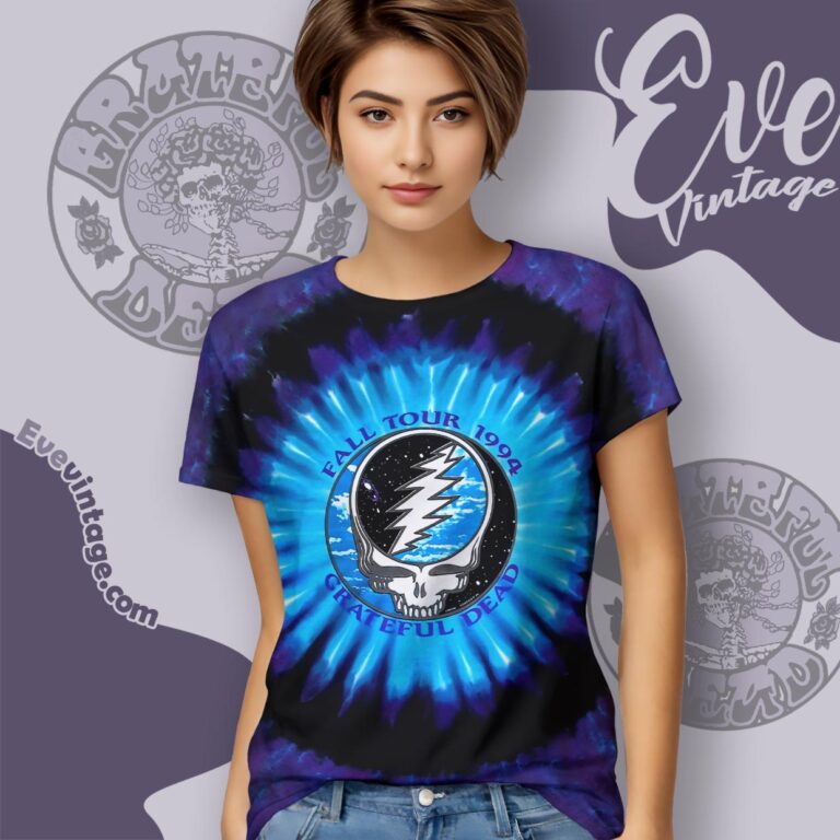 Grateful Dead 1994 Fall Tour Tie dye Women T shirt Grateful Dead 1994 Fall Tour Tie dye Women T shirt