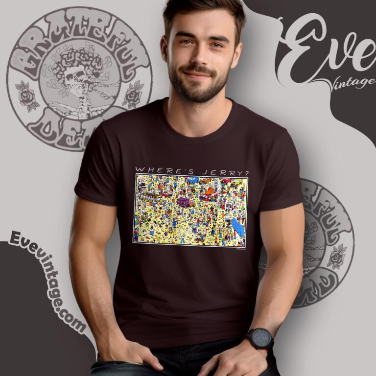 Grateful Dead 1994 Jerry Garcia Wheres Jerry Shirt T shirt Grateful Dead 1994 Jerry Garcia Wheres Jerry Shirt T shirt