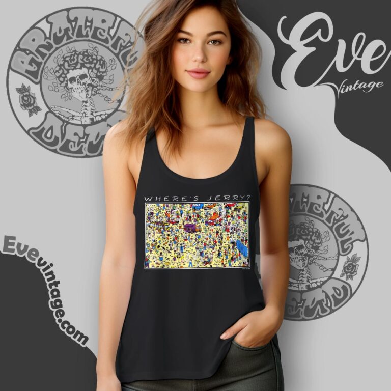 Grateful Dead 1994 Jerry Garcia Wheres Jerry Shirt Tank Top Racerback Grateful Dead 1994 Jerry Garcia Wheres Jerry Shirt Tank Top Racerback