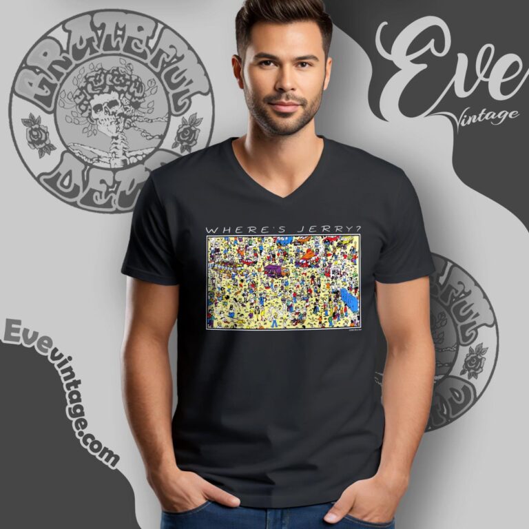 Grateful Dead 1994 Jerry Garcia Wheres Jerry Shirt V Neck TShirt Grateful Dead 1994 Jerry Garcia Wheres Jerry Shirt V Neck TShirt