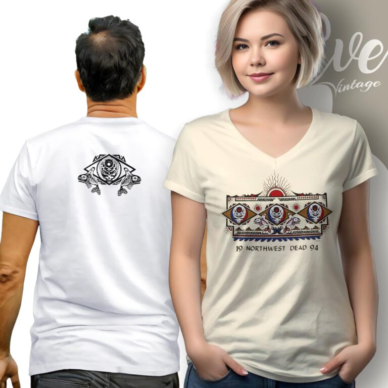 Grateful Dead 1994 Northwest Dead Shirt V neck 1 Grateful Dead 1994 Northwest Dead Shirt V neck 1