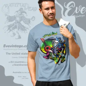 Grateful Dead 1995 Melting Jester T shirt
