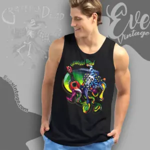 Grateful Dead 1995 Melting Jester Tank Top Racerback
