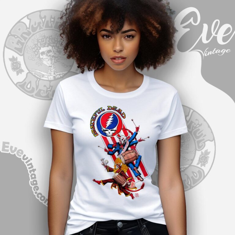 Grateful Dead 1995 Spring Tour Mardi Gras Rhythm Devils Shirt Women T shirt Grateful Dead 1995 Spring Tour Mardi Gras Rhythm Devils Shirt Women T shirt