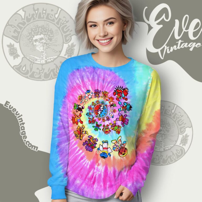 Grateful Dead 1996 International Dancing Bears Tie dye Long Sleeve Tee Grateful Dead 1996 International Dancing Bears Tie dye Long Sleeve Tee