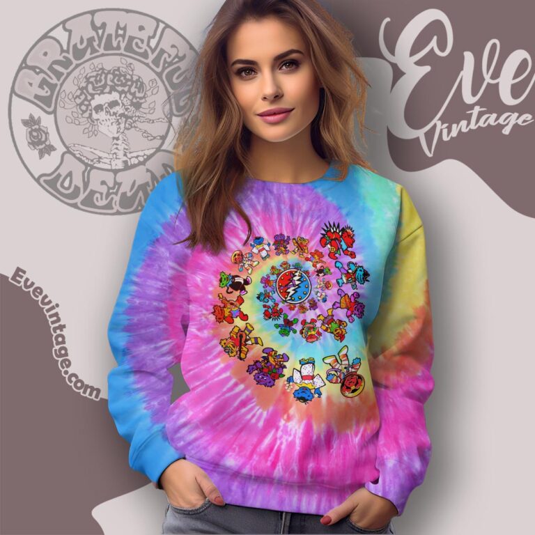 Grateful Dead 1996 International Dancing Bears Tie dye Sweatshirt Grateful Dead 1996 International Dancing Bears Tie dye Sweatshirt