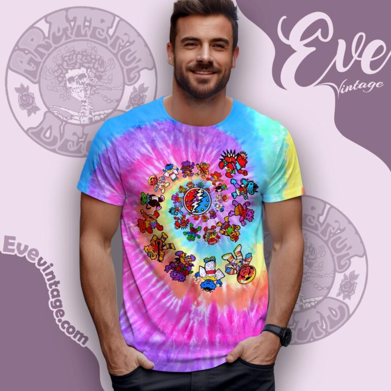 Grateful Dead 1996 International Dancing Bears Tie dye T shirt Grateful Dead 1996 International Dancing Bears Tie dye T shirt