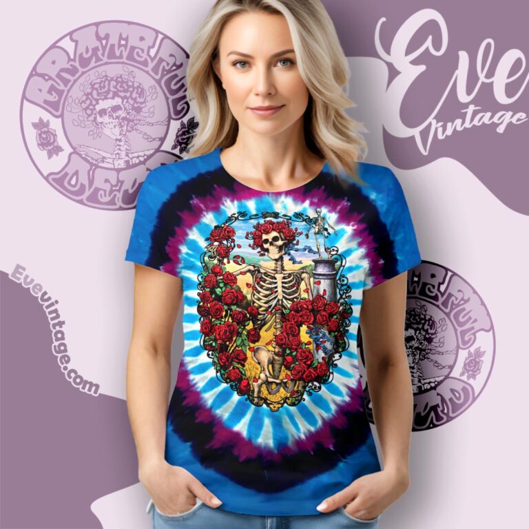 Grateful Dead 30 Years Anniversary Tie dye Shirt Women T Shirt Grateful Dead 30 Years Anniversary Tie dye Shirt Women T Shirt