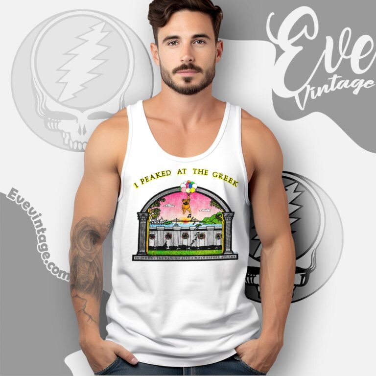 Grateful Dead 80s Greek Theater Shirt I Peaked At The Greek Tank Top Racerback Grateful Dead 80s Greek Theater Shirt I Peaked At The Greek Tank Top Racerback
