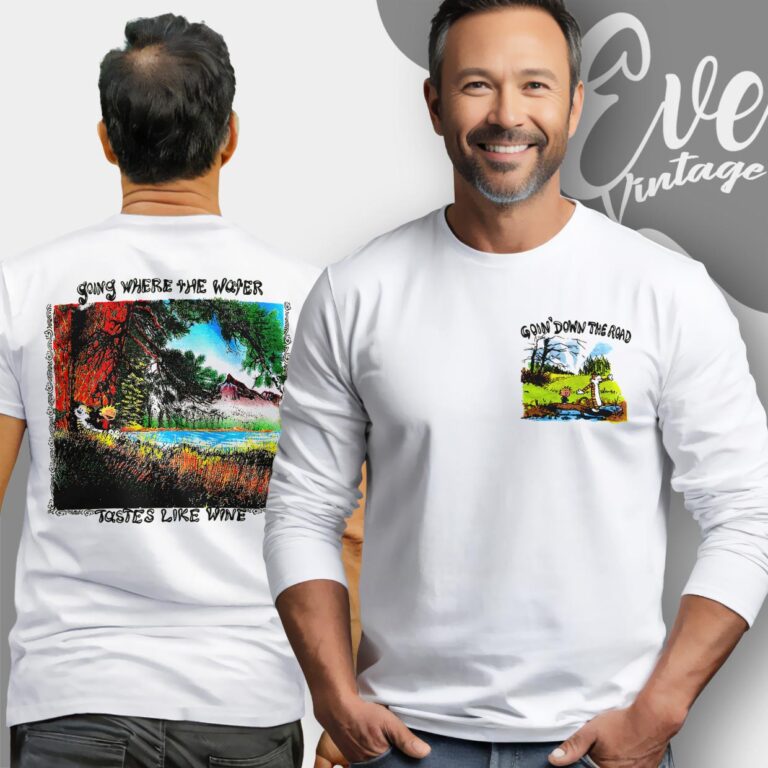 Grateful Dead 90s Shirt Calvin Hobbes 'goin Down The Road' Long Sleeve tee Grateful Dead 90s Shirt Calvin Hobbes 'goin Down The Road' Long Sleeve tee