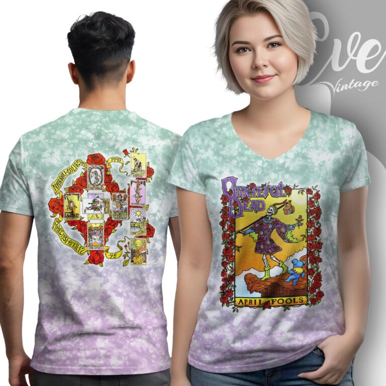 Grateful Dead April Fools 1993 Nassau Coliseum Tie dye V neck Grateful Dead April Fools 1993 Nassau Coliseum Tie dye V neck