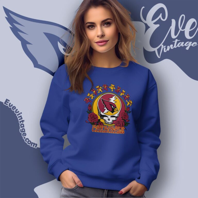 Grateful Dead Arizona Cardinals Roses Dancing Bears Shirt Sweatshirt Grateful Dead Arizona Cardinals Roses Dancing Bears Shirt Sweatshirt