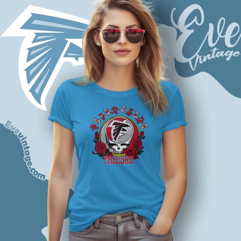 Grateful Dead Atlanta Falcons Roses Dancing Bears Shirt Women T Shirt Grateful Dead Atlanta Falcons Roses Dancing Bears Shirt Women T Shirt