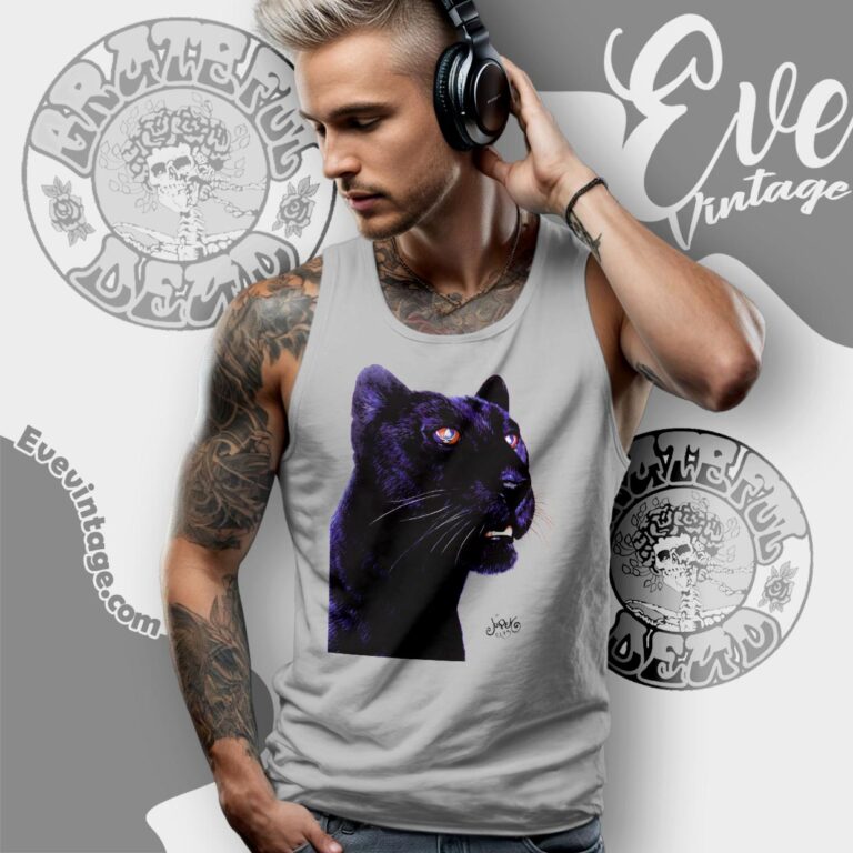 Grateful Dead Black Panther 1993 Shirt Tank Top Racerback Grateful Dead Black Panther 1993 Shirt Tank Top Racerback
