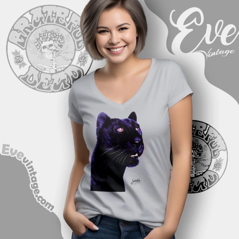 Grateful Dead Black Panther 1993 Shirt V Neck TShirt Grateful Dead Black Panther 1993 Shirt V Neck TShirt