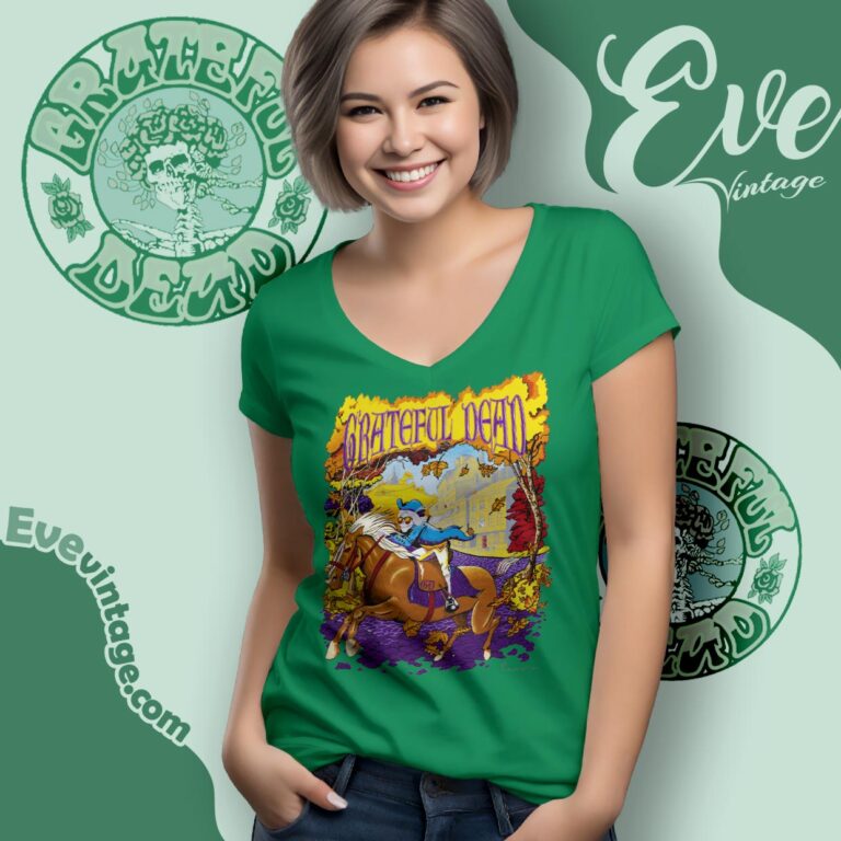 Grateful Dead Boston Garden 1993 Shirt Skeleton Paul Revere V Neck TShirt Grateful Dead Boston Garden 1993 Shirt Skeleton Paul Revere V Neck TShirt