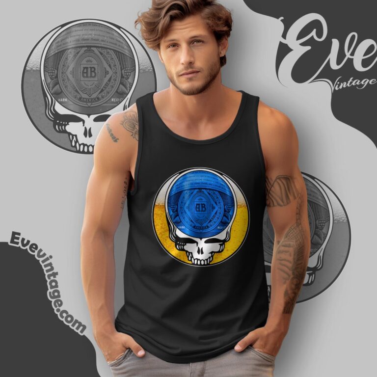 Grateful Dead Bud Light Beer Steal Your Face Shirt Tank Top Racerback Grateful Dead Bud Light Beer Steal Your Face Shirt Tank Top Racerback