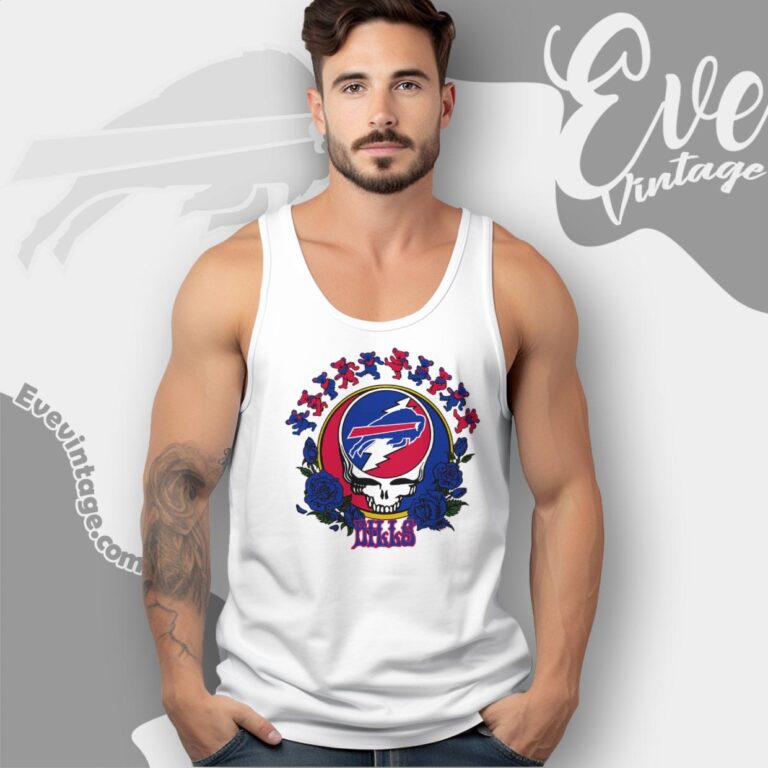 Grateful Dead Buffalo Bills Roses Dancing Bears Shirt Tank Top Racerback Grateful Dead Buffalo Bills Roses Dancing Bears Shirt Tank Top Racerback