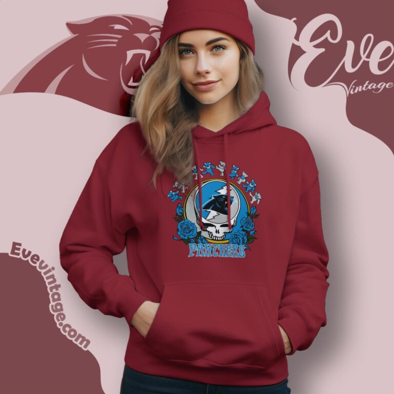 Grateful Dead Carolina Panthers Roses Dancing Bears Shirt Hoodie Grateful Dead Carolina Panthers Roses Dancing Bears Shirt Hoodie