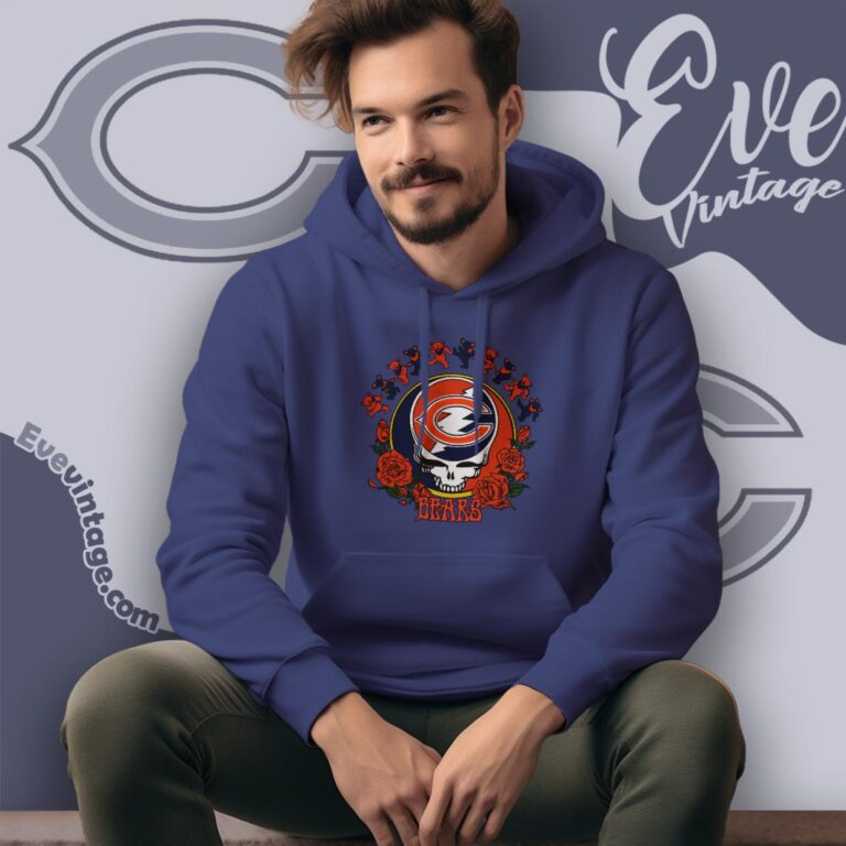 Grateful Dead Chicago Bears Roses Dancing Bears Shirt Hoodie Grateful Dead Chicago Bears Roses Dancing Bears Shirt Hoodie