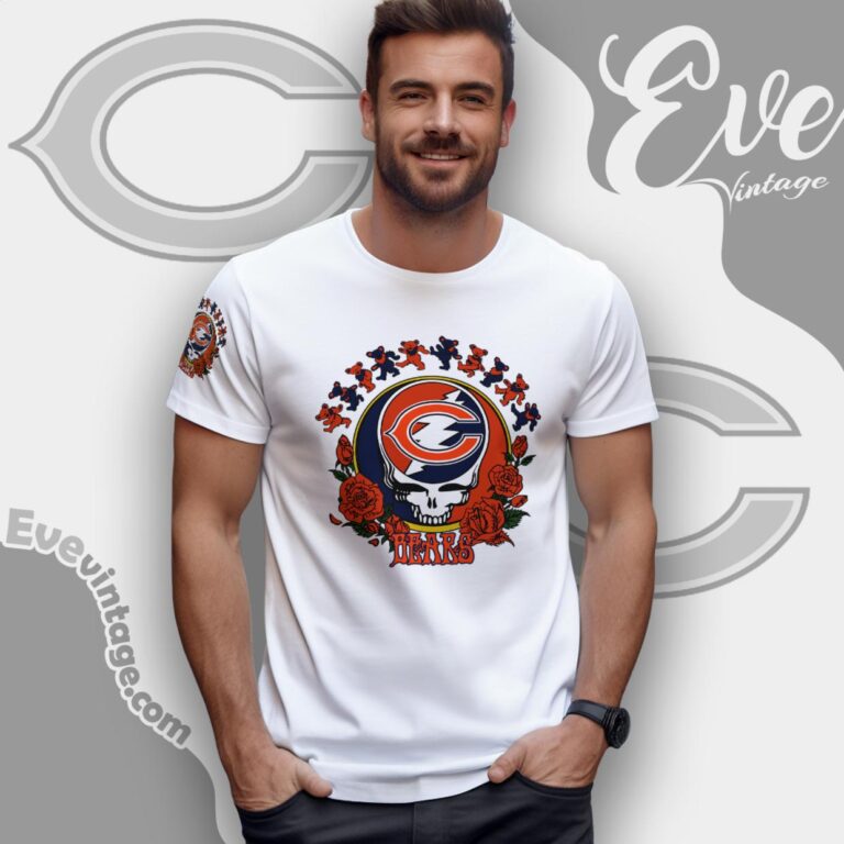Grateful Dead Chicago Bears Roses Dancing Bears Shirt T Shirt Grateful Dead Chicago Bears Roses Dancing Bears Shirt T Shirt