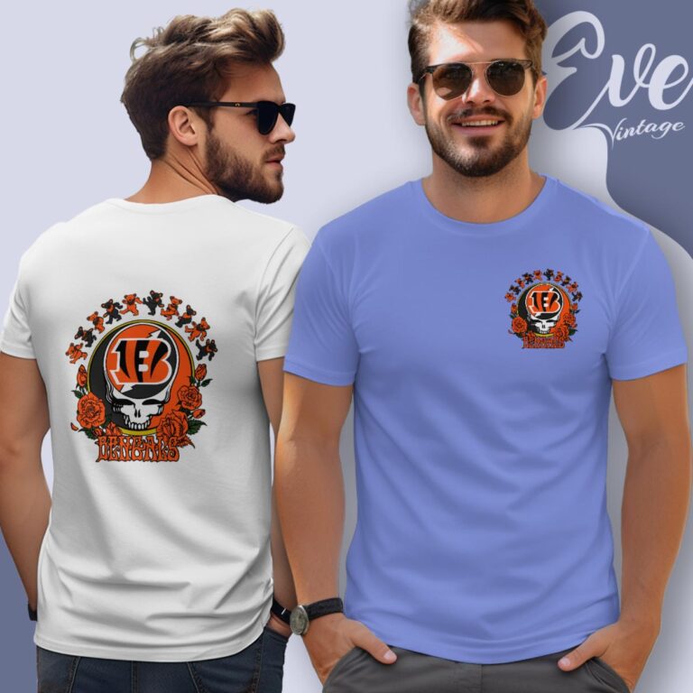 Grateful Dead Cincinnati Bengals Roses Dancing Bears Shirt T Shirt Grateful Dead Cincinnati Bengals Roses Dancing Bears Shirt T Shirt