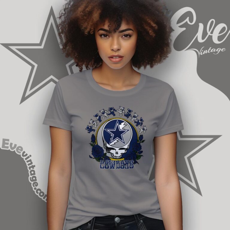 Grateful Dead Dallas Cowboys Roses Dancing Bears Shirt Women T Shirt Grateful Dead Dallas Cowboys Roses Dancing Bears Shirt Women T Shirt