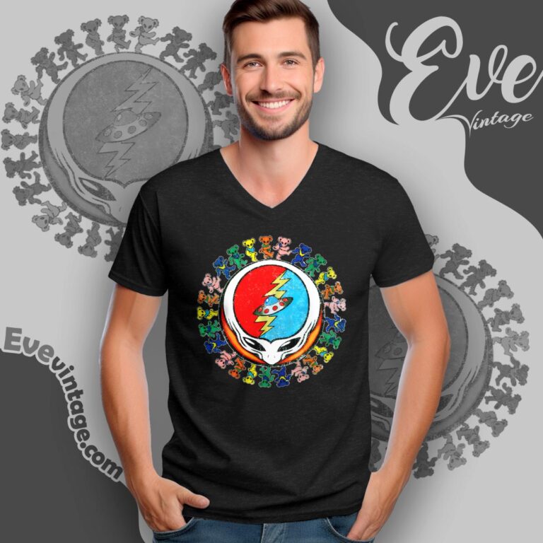 Grateful Dead Dancing Aliens Shirt V Neck TShirt Grateful Dead Dancing Aliens Shirt V Neck TShirt