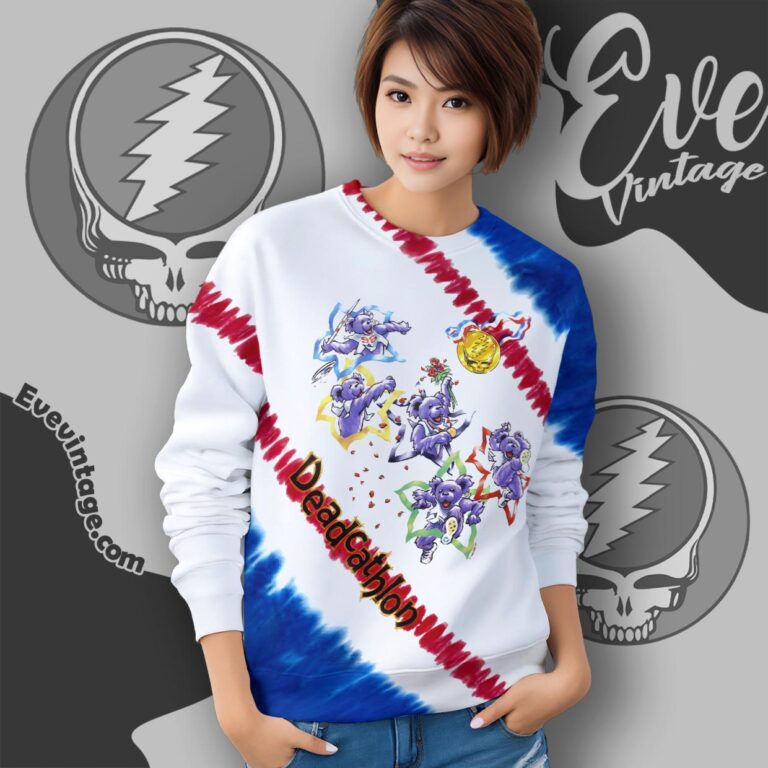 Grateful Dead Deadcathalon Olympics 1996 Tie dye Sweatshirt Grateful Dead Deadcathalon Olympics 1996 Tie dye Sweatshirt