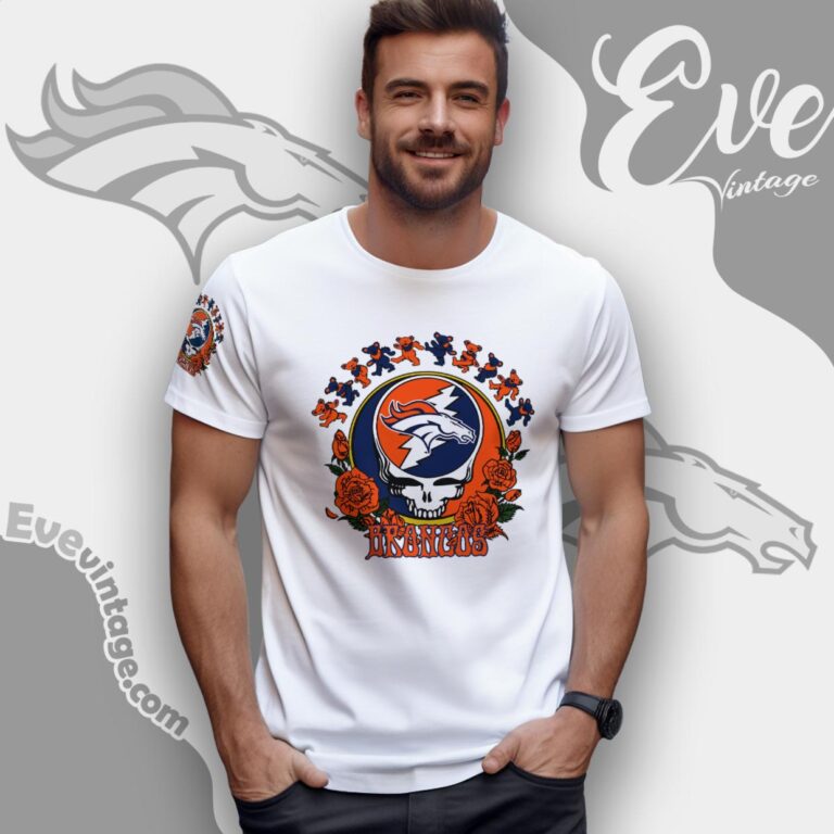 Grateful Dead Denver Broncos Roses Dancing Bears Shirt T Shirt Grateful Dead Denver Broncos Roses Dancing Bears Shirt T Shirt