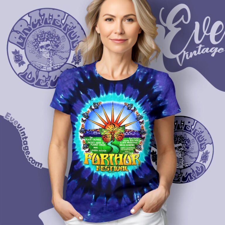Grateful Dead Furthur Festival 1997 Tie dye Shirt Women T Shirt Grateful Dead Furthur Festival 1997 Tie dye Shirt Women T Shirt