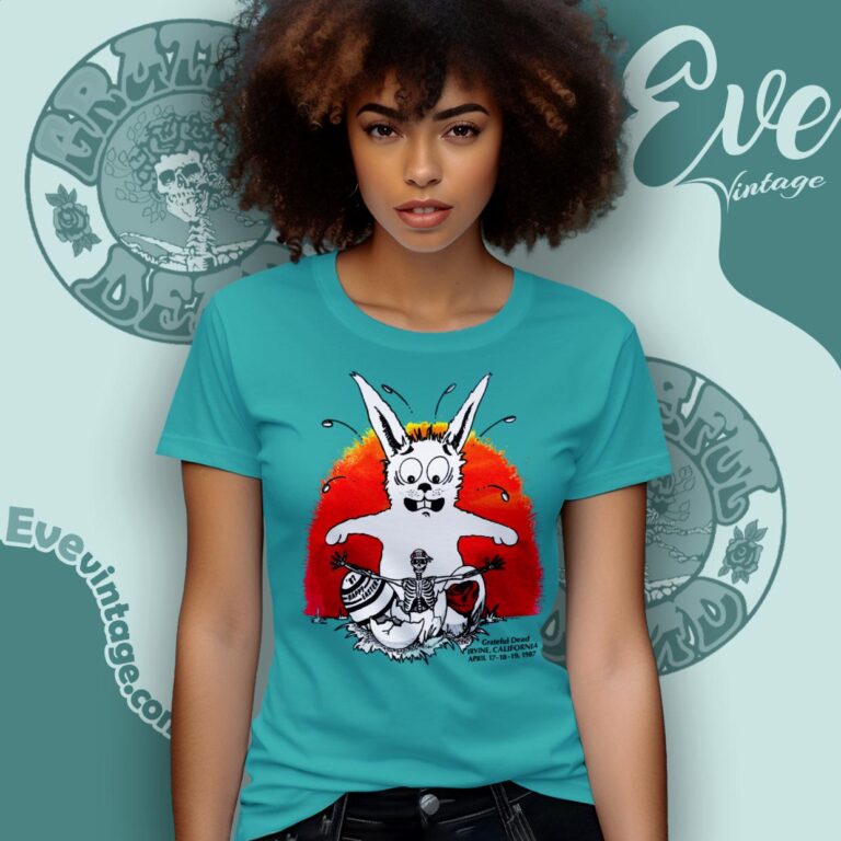 Grateful Dead Happy Easter 1987 Shirt Irvine Meadows Amphitheatre Women T shirt Grateful Dead Happy Easter 1987 Shirt Irvine Meadows Amphitheatre Women T shirt