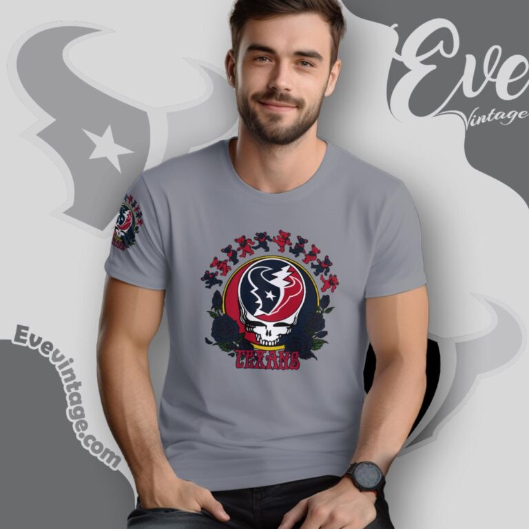 Grateful Dead Houston Texans Roses Dancing Bears Shirt T Shirt Grateful Dead Houston Texans Roses Dancing Bears Shirt T Shirt