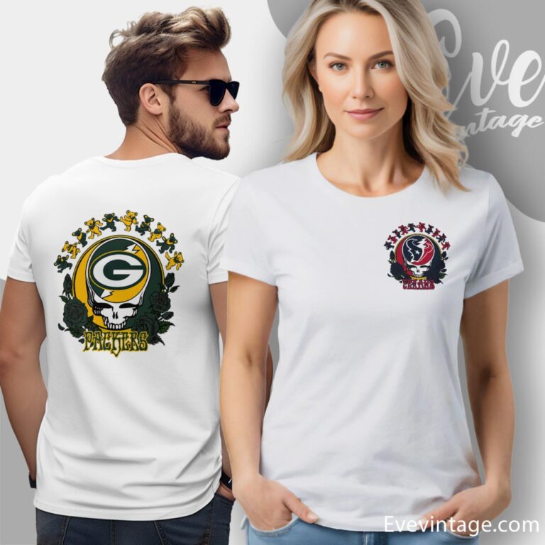 Grateful Dead Houston Texans Roses Dancing Bears Shirt Women T Shirt Grateful Dead Houston Texans Roses Dancing Bears Shirt Women T Shirt