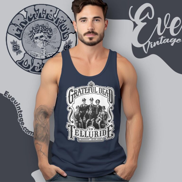 Grateful Dead In Telluride Summer 1987 Shirt Tank Top Racerback Grateful Dead In Telluride Summer 1987 Shirt Tank Top Racerback