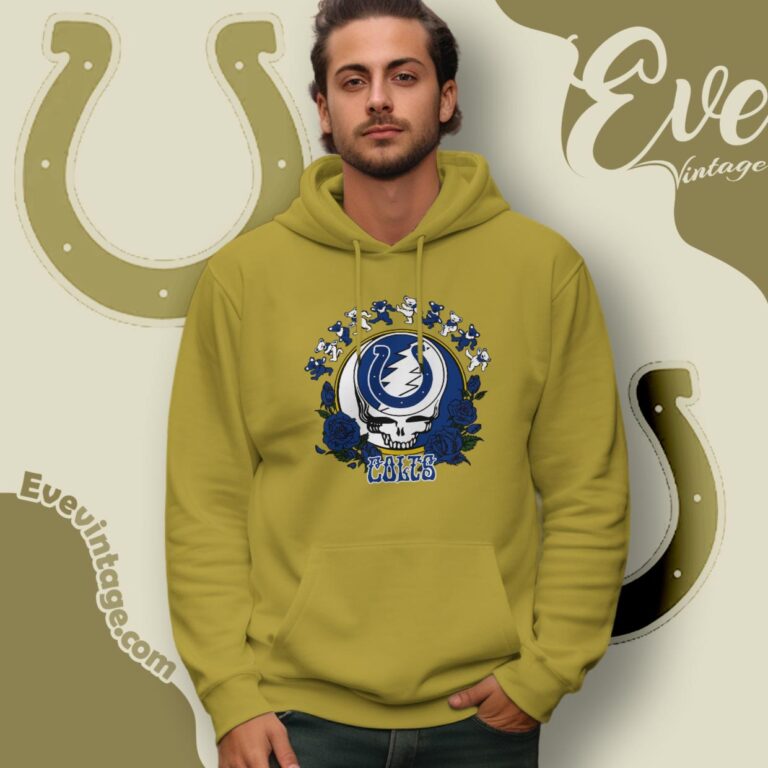Grateful Dead Indianapolis Colts Roses Dancing Bears Shirt Hoodie Grateful Dead Indianapolis Colts Roses Dancing Bears Shirt Hoodie