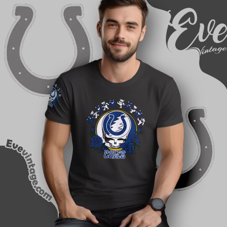 Grateful Dead Indianapolis Colts Roses Dancing Bears Shirt T Shirt Grateful Dead Indianapolis Colts Roses Dancing Bears Shirt T Shirt