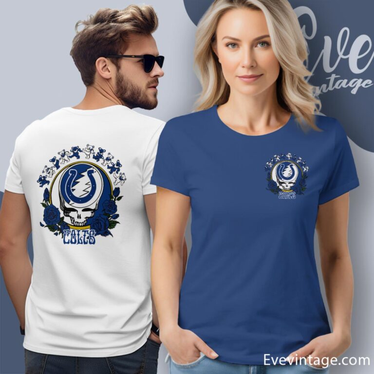 Grateful Dead Indianapolis Colts Roses Dancing Bears Shirt Women T Shirt Grateful Dead Indianapolis Colts Roses Dancing Bears Shirt Women T Shirt