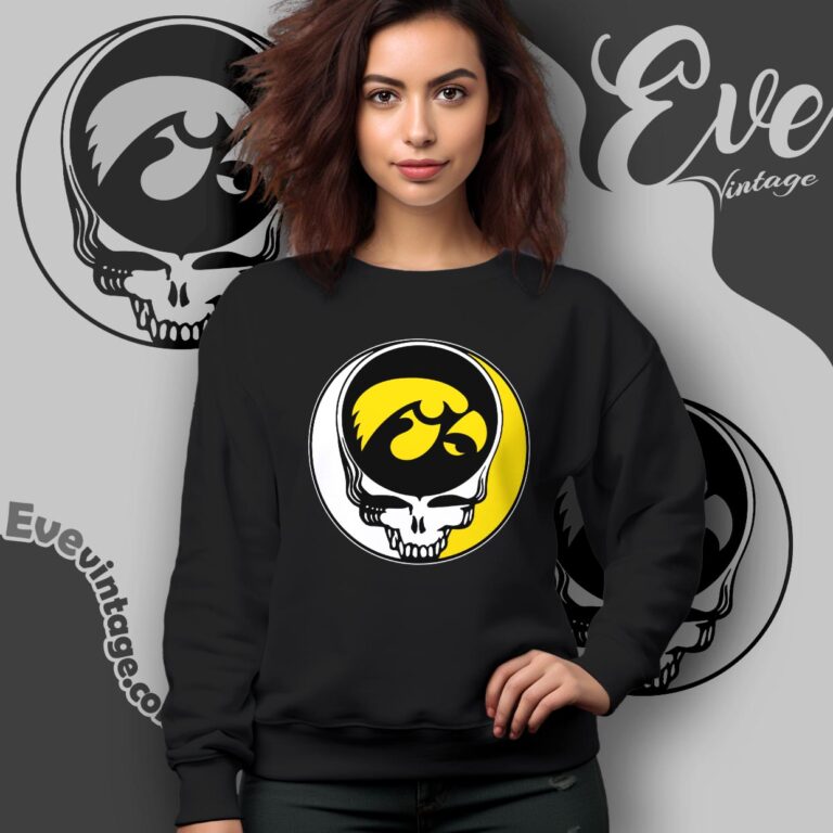 Grateful Dead Iowa Hawkeyes Steal Your Face Stealie Shirt Sweatshirt Grateful Dead Iowa Hawkeyes Steal Your Face Stealie Shirt Sweatshirt