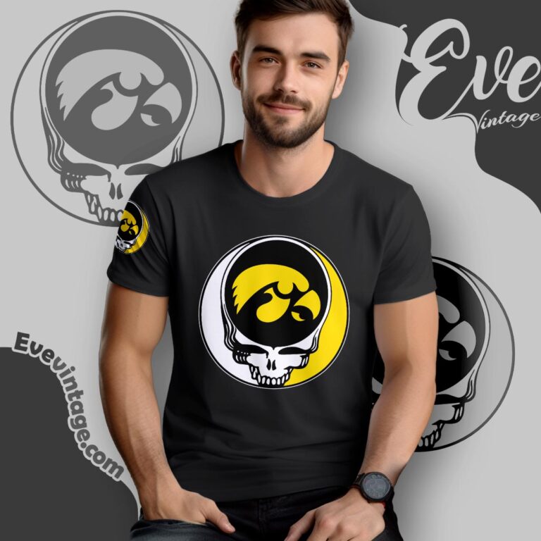 Grateful Dead Iowa Hawkeyes Steal Your Face Stealie Shirt T shirt Grateful Dead Iowa Hawkeyes Steal Your Face Stealie Shirt T shirt