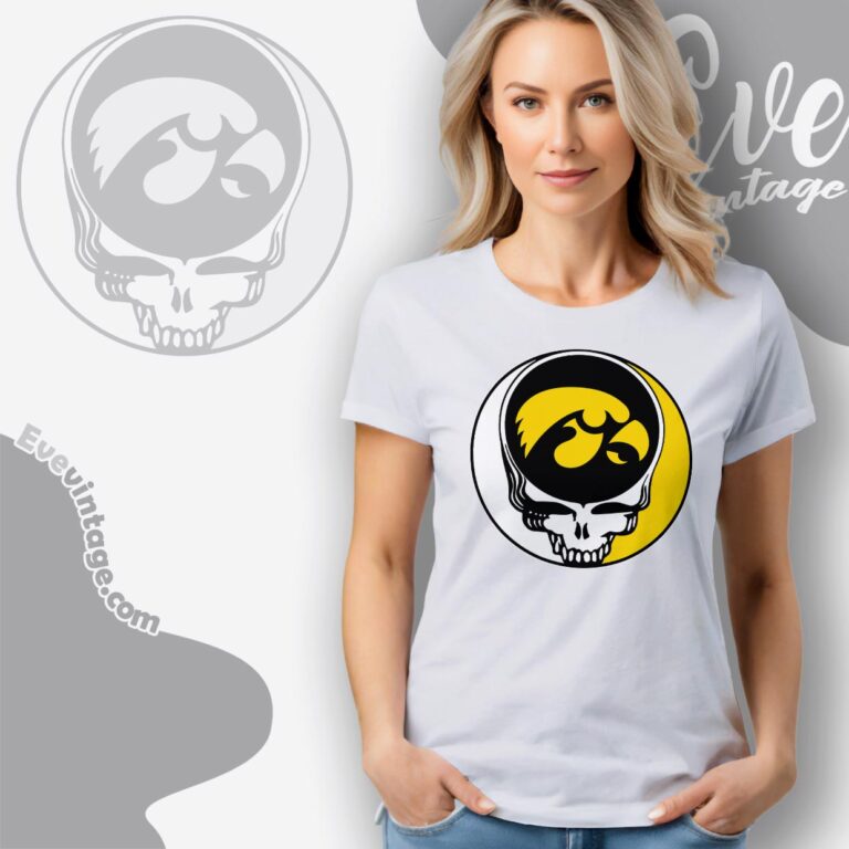 Grateful Dead Iowa Hawkeyes Steal Your Face Stealie Shirt Women T shirt Grateful Dead Iowa Hawkeyes Steal Your Face Stealie Shirt Women T shirt